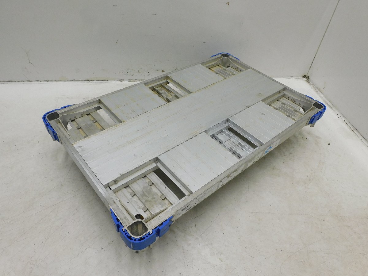 *1000 jpy start!*2 pcs. set nakao aluminium alloy made flat cart AHK-1*aru lock Carry 6 wheel car * transportation * used [ juridical person limitation delivery! gome private person un- possible ]