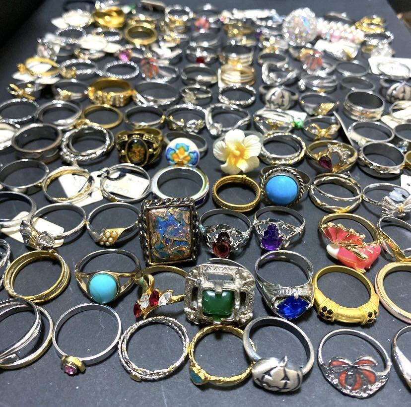 【39】　100個以上　大量セット　まとめ売り　指輪　リング　アクセサリー　ring ヴィンテージ 昭和レトロ _画像3