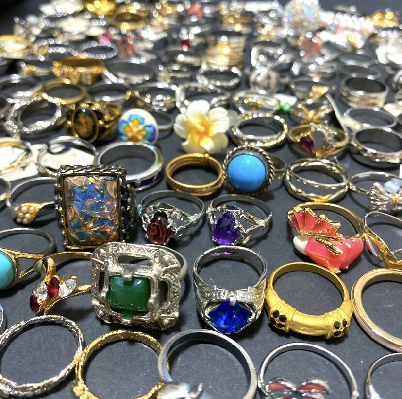 【39】　100個以上　大量セット　まとめ売り　指輪　リング　アクセサリー　ring ヴィンテージ 昭和レトロ _画像1