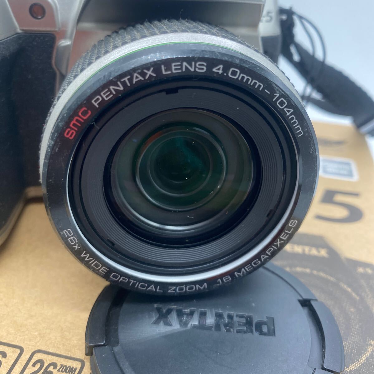 2404Y43 PENTAX X-5 オリンパス デジタル一眼レフカメラ デジカメ 箱付き 現状品_画像3