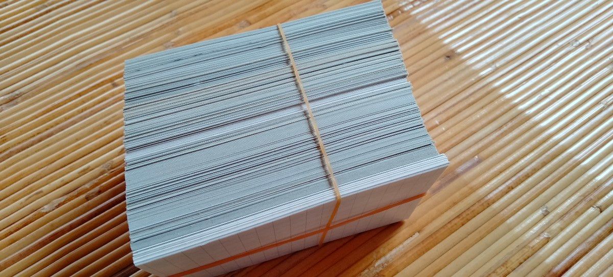 名刺サイズ　厚紙　型紙　特厚口　ネームラベル　ネームカード　250枚超