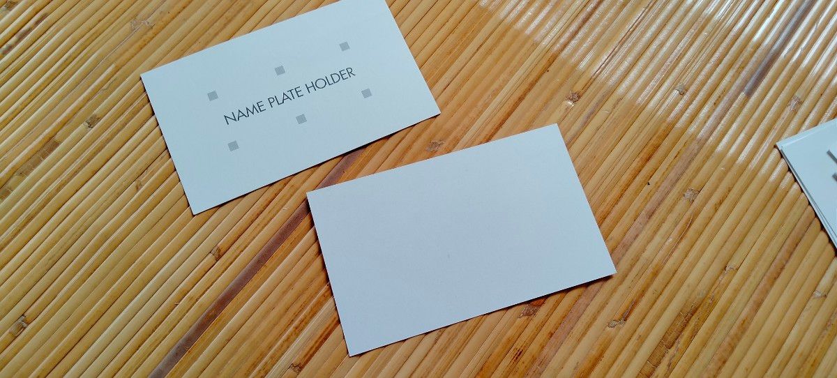 名刺サイズ　厚紙　型紙　特厚口　ネームラベル　ネームカード　250枚超