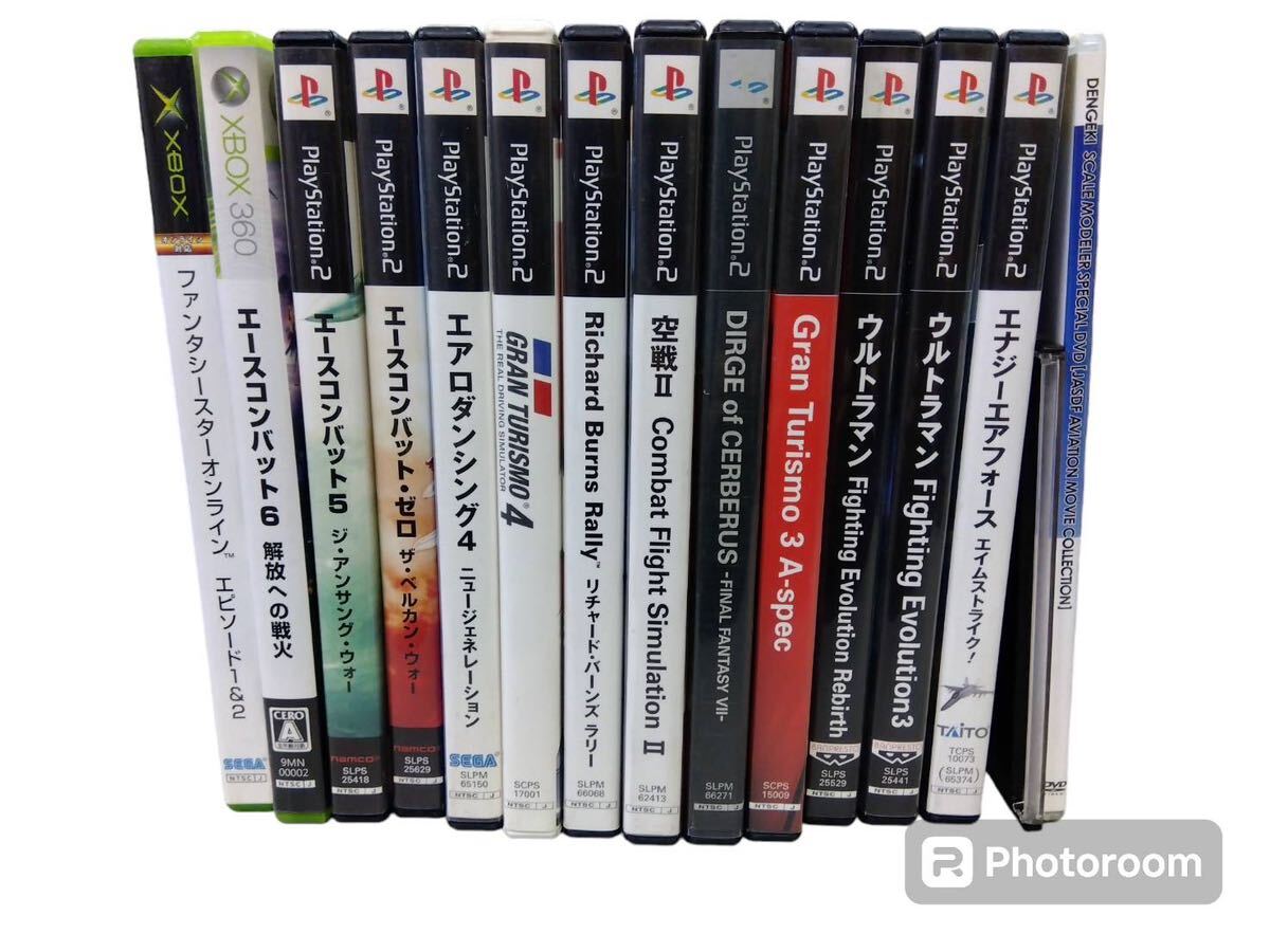 PlayStation2ソフト11枚＋Xboxソフト2枚 まとめ売り プレステ2 Xbox ソフト グランツーリスモ ウルトラマン その他 (0514c32)_画像1