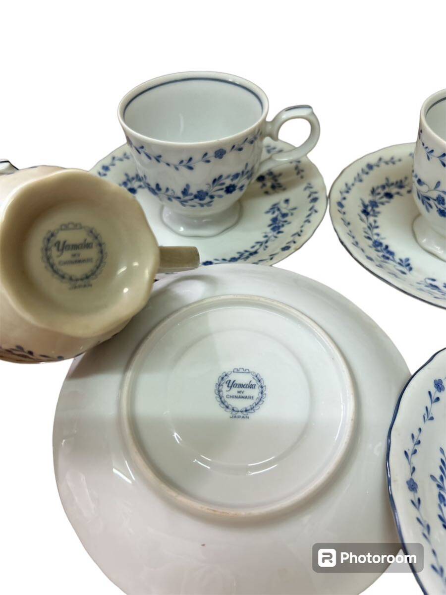 yamaka MY CHINAWARE JAPAN カップ ソーサー ティーカップ 洋食器 (0514d21)_画像7