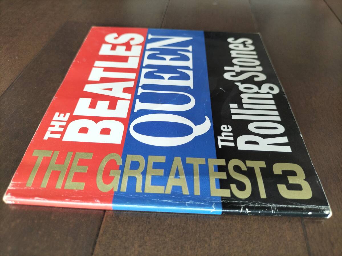 ★THE BEATLES／QUEEN／The Rolling Stones「THE GREATEST ３」1994年 東芝EMI 冊子 非売品 中古良品！即決！_※表紙にシワ等ダメージ有　(中面は美品)