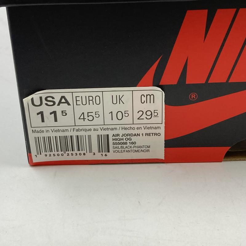 【中古】NIKE AIR JORDAN1 RETRO HIGH OG Sail University Red 29cm 555088-160ナイキ[240019454481]_画像9