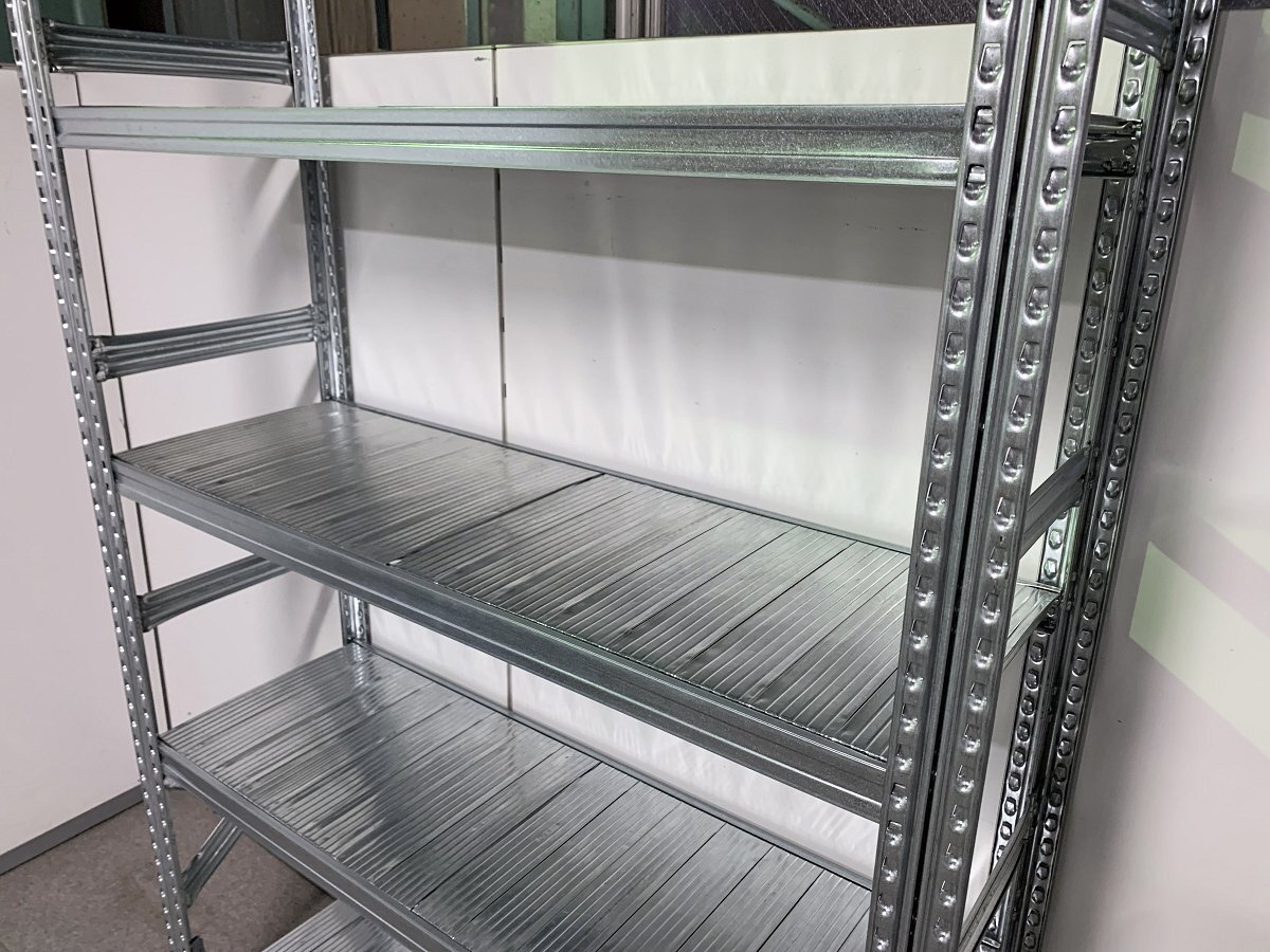 LW27*[METALSISTEM]5 step steel shelf W1280×D410×H2100mm with casters ./ Italy made metal system SUPER123 light weight rack 