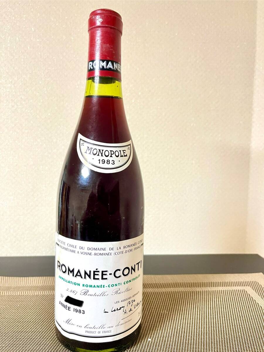 ロマネコンティ 1983 正規品 DRC ROMANEE-CONTI 750ml 赤ワイン の画像1