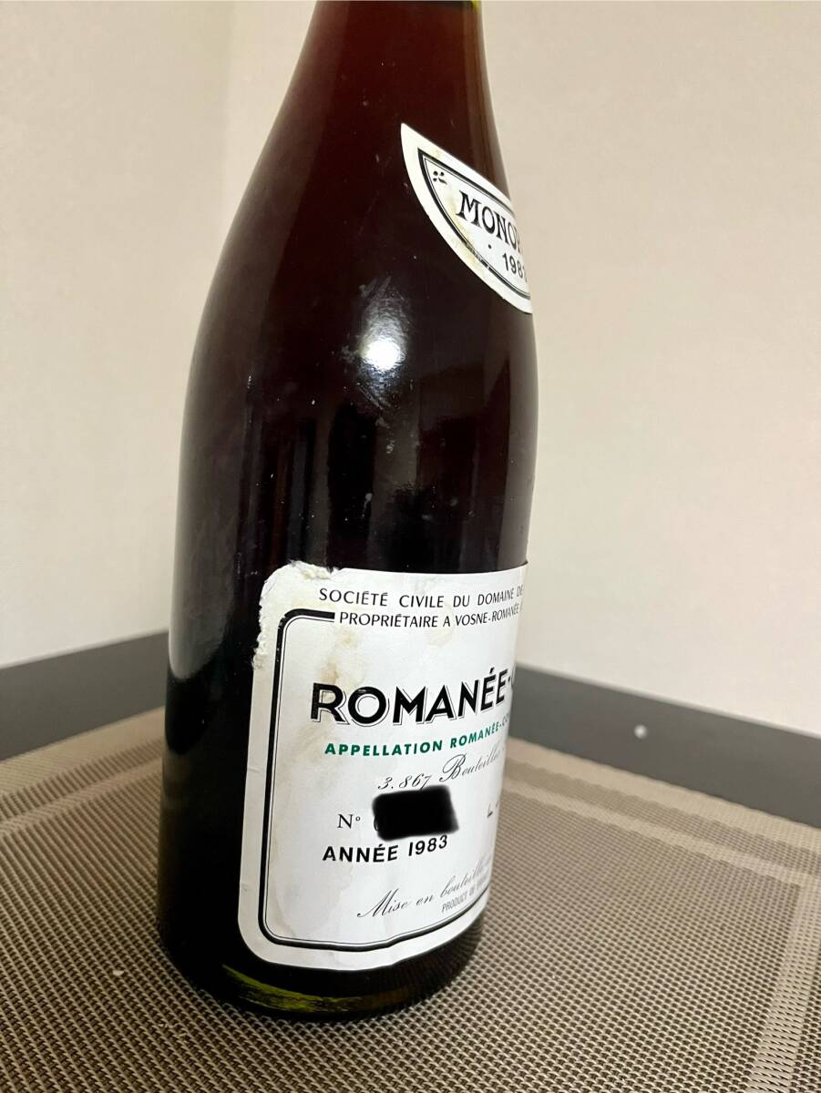 ロマネコンティ 1983 正規品 DRC ROMANEE-CONTI 750ml 赤ワイン の画像6