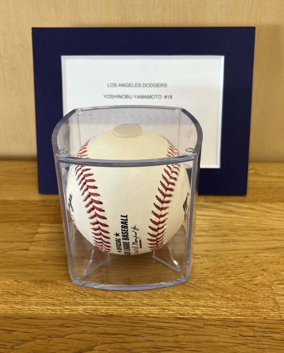 doja-s large . sho flat player. same .* Yamamoto ... hand autograph autograph ball * low ring sMLB official contest ball *JSA judgment document * free shipping 