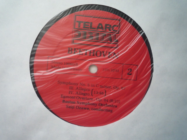 SW18 独TELARC盤LP ベートーヴェン/交響曲第5番 小澤征爾/ボストンSO DIGITAL_画像2