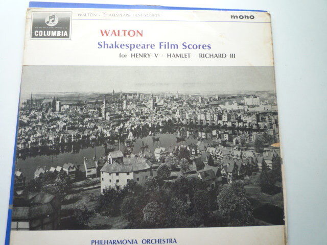 SW29 英Columbia盤LP ウォルトン/シェークスピアの映画音楽 ヘンリー5世、ハムレット他 作曲者/PO_画像1