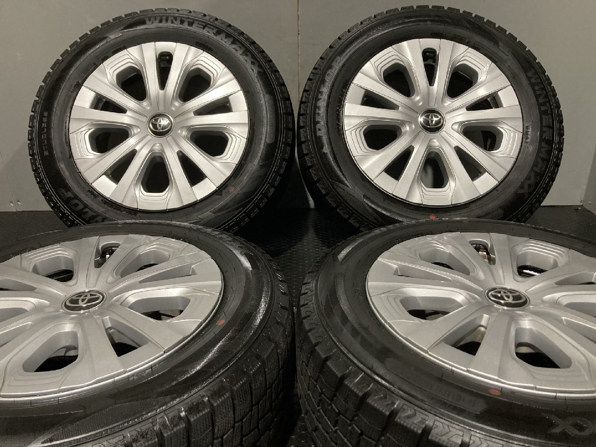 【DUNLOP WINTER MAXX WM02 195/65R15】スタッドレス【TOYOTA 50プリウス 純正ホイール 15インチ 6.5J5HPCD100+40】19年製 バリ溝 (MTR174)_画像1