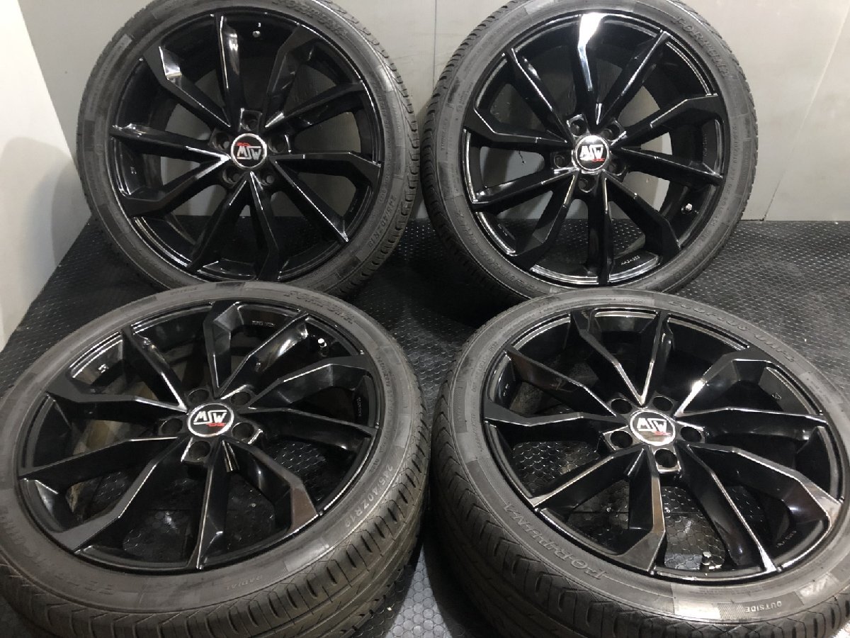 【FORTUNA 245/40ZR19】夏タイヤ【MSW42 by OZ Racing オズレーシング 19インチ 8J5HPCD114.3+40】22年製 スカイライン クラウン等(VTL084)_画像1