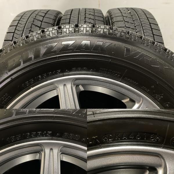 【BS BRIDGESTONE BLIZZAK VRX 185/65R15】スタッドレス【BS zart R7 ザート 15インチ 5.5J4HPCD100+42】ノート デミオ等　(MTM339)_画像10