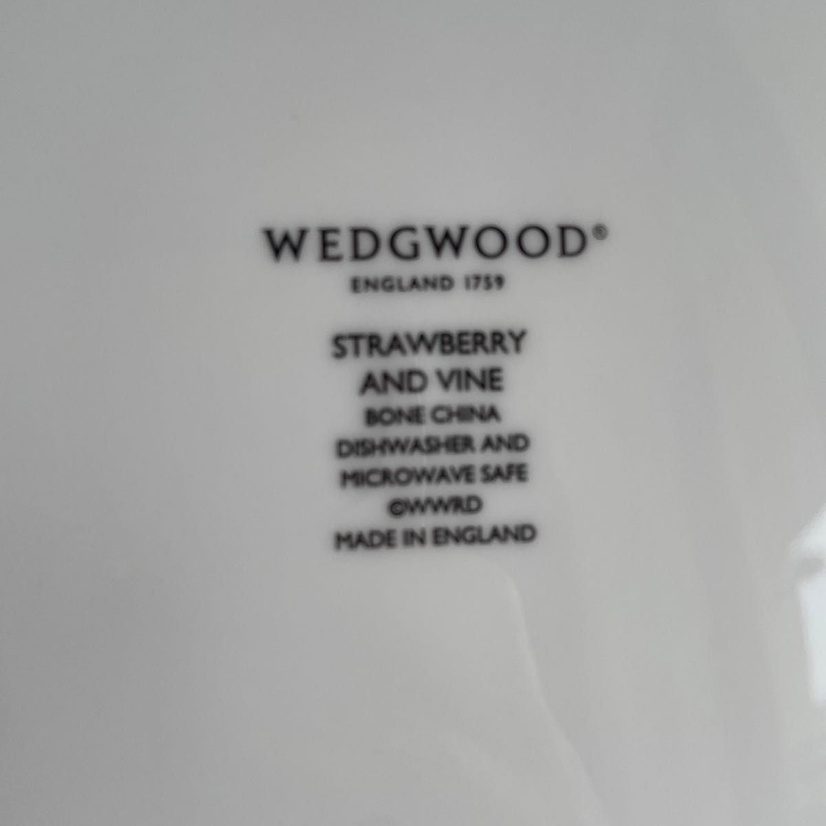 ウェッジウッド WEDGWOOD ストロベリー ＆バイン プレート2枚セット