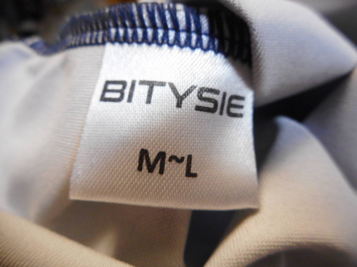 Bitysie 　ビティーシー　競泳水着　エナメル バックファスナー 深藍色（ダークブルー＋シルバートリム ）Ｍ～Ｌサイズ_画像8