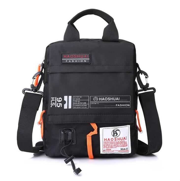 1円～ ショルダーバッグ (F283) メンズバッグ ナイロン バッグ 防水バッグ スポーツバッグ 斜めがけ 防水 多機能 鞄 メンズバッグ 黒の画像9