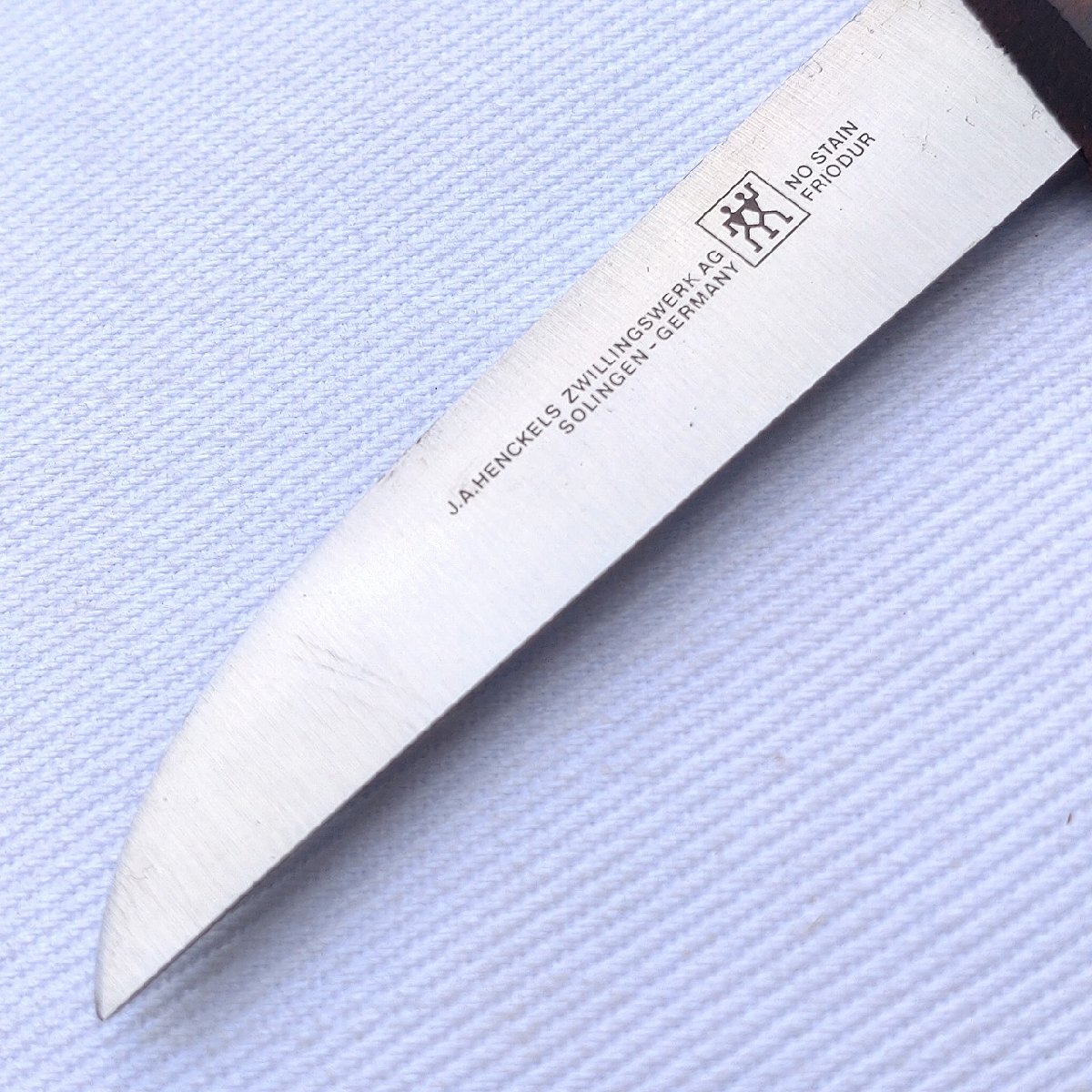 pa- кольцо нож J.A.HENCKELS ZWELLINGSWERK AG SOLINGEN-GERMANY лезвие длина примерно 65. столовый нож ножи henkerus маленький размер кухонный нож [9927]