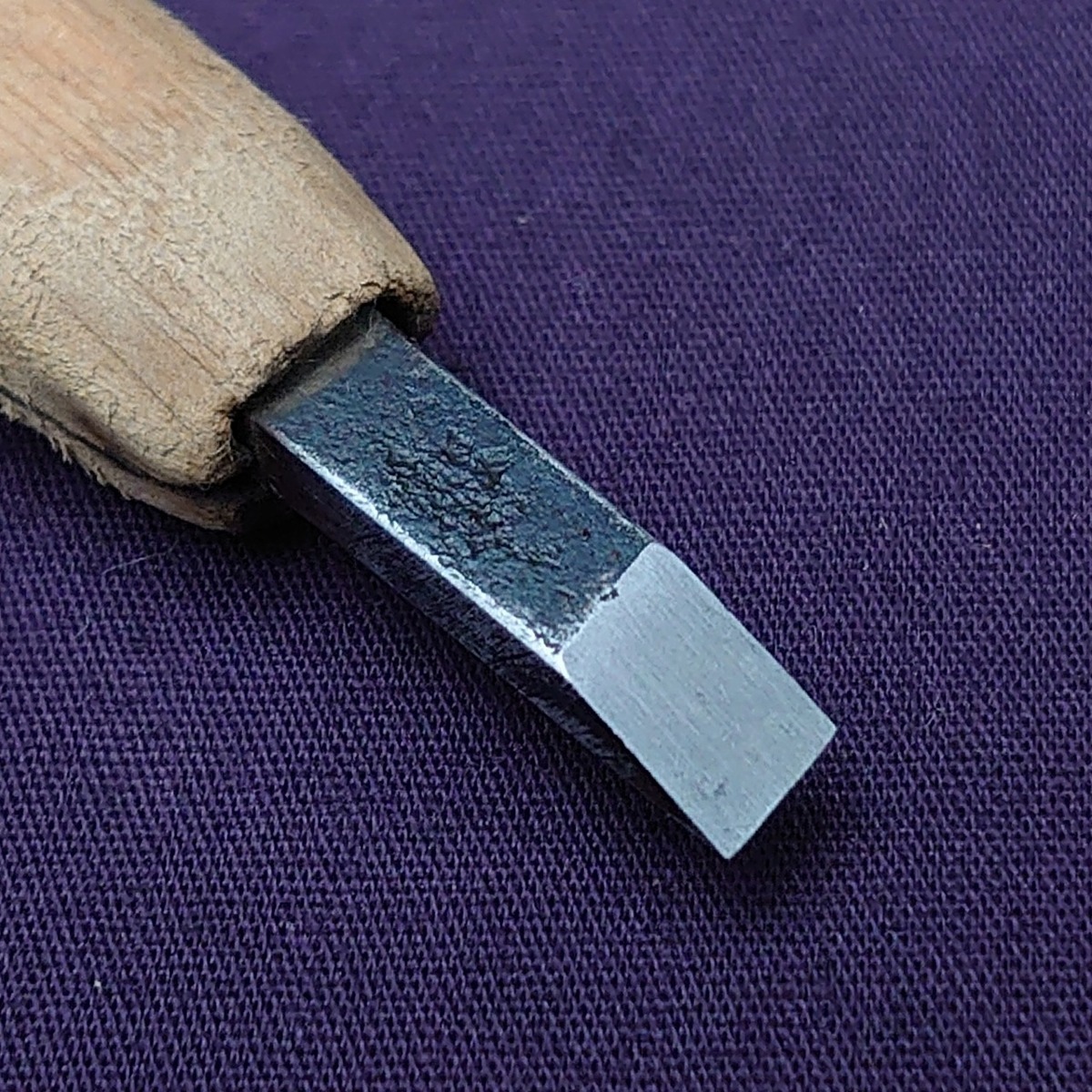 彫刻刀 平刀 5㎜ 全長約170㎜ 木工 細工用 工具 刃物 【5843】_画像3