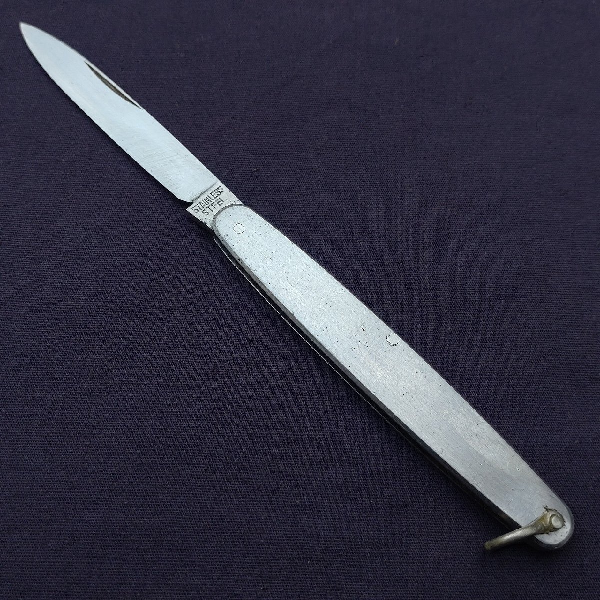 折り畳みナイフ 刃長約54㎜ 全長約142㎜ 小型ナイフ 携帯用刃物 【7189】の画像2