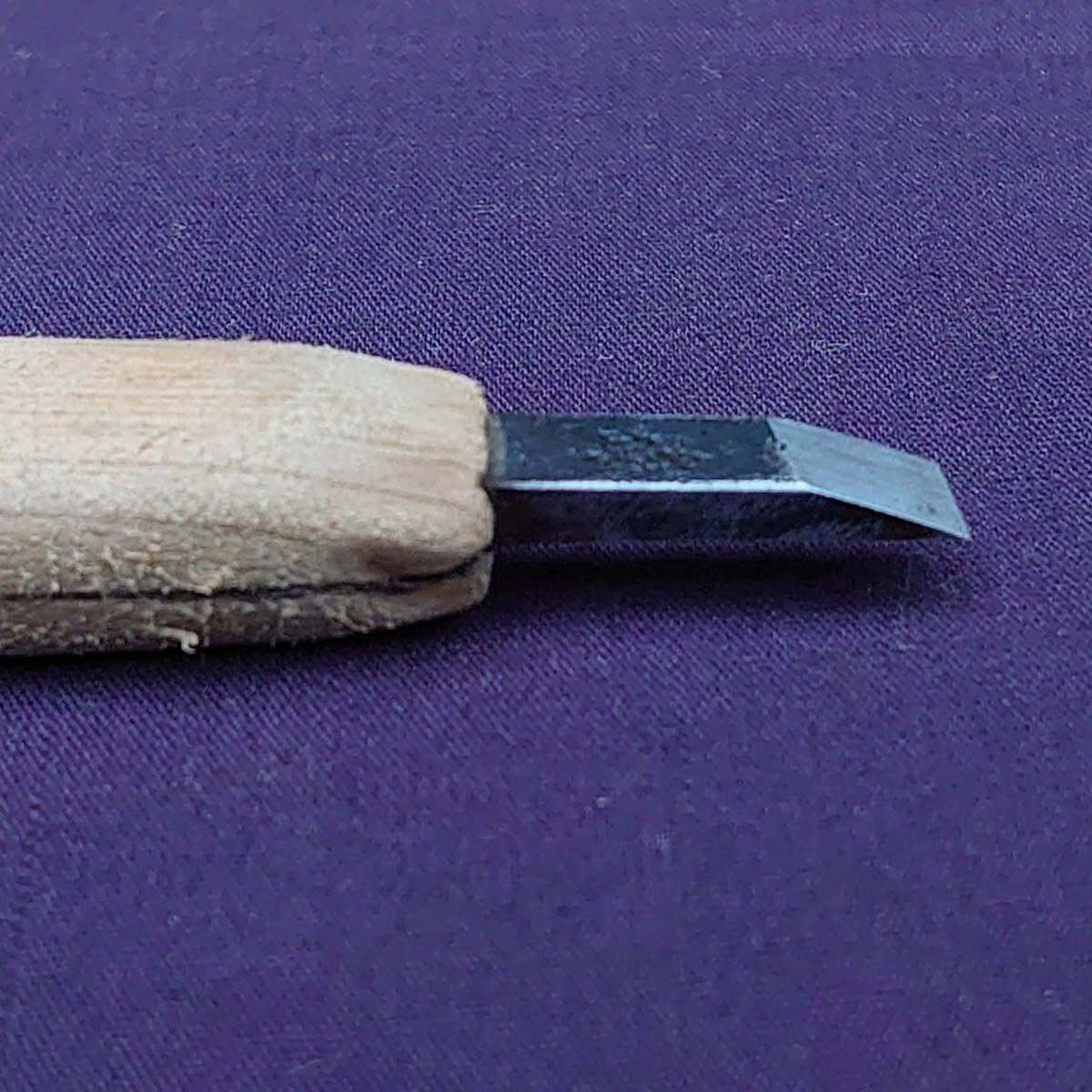 彫刻刀 平刀 5㎜ 全長約170㎜ 木工 細工用 工具 刃物 【5843】_画像6