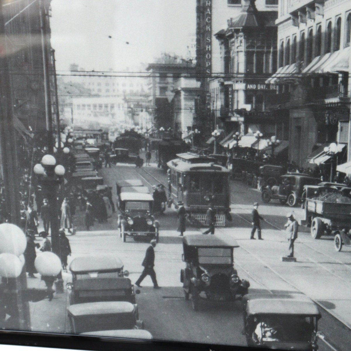 アメリカ ヴィンテージ モノクロ写真 額装 / 風景 白黒写真 OLD ディスプレイ 壁面装飾 アンティーク #506-039-849_画像7