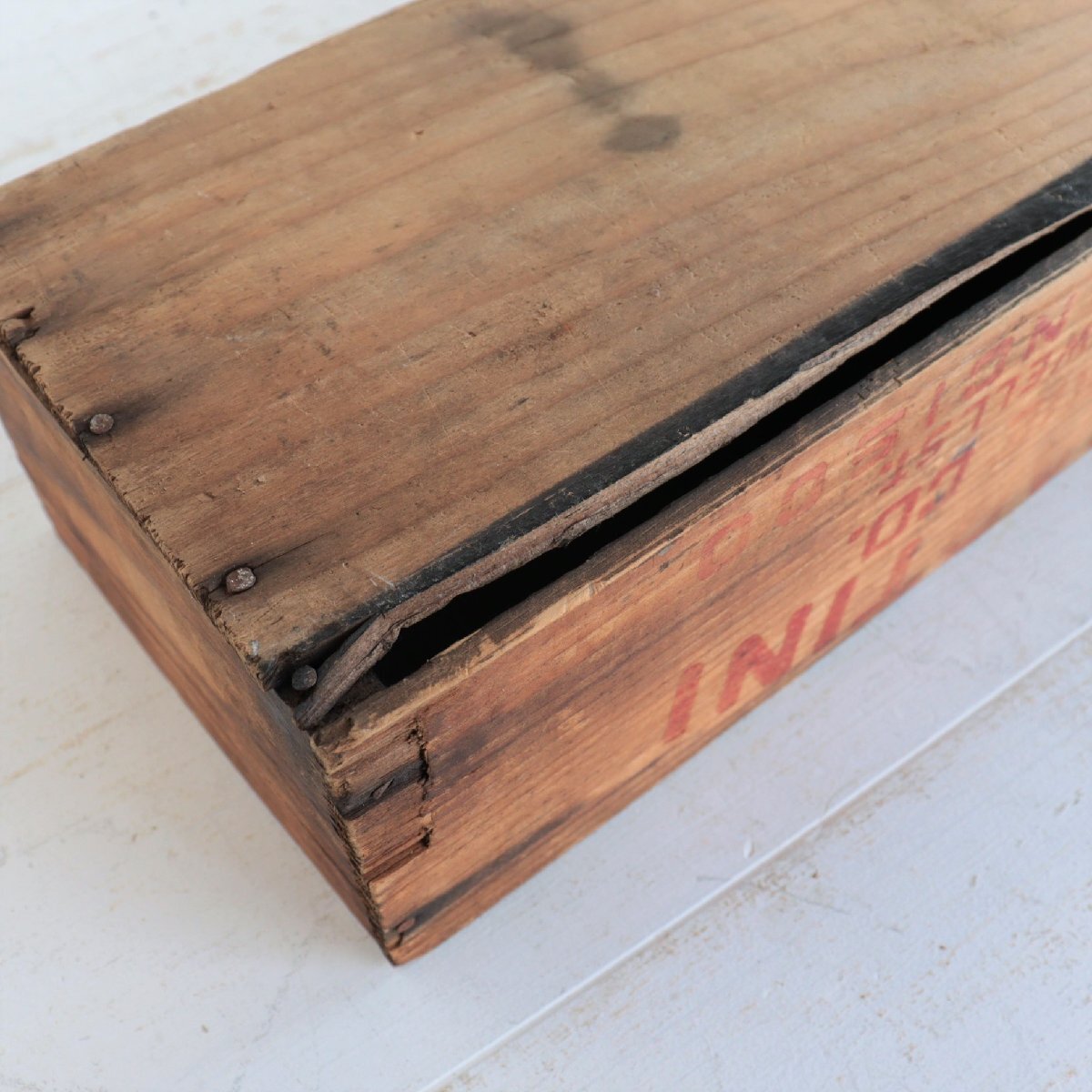 DEMARTINI COOKIE CO. ヴィンテージ 木箱 / アメリカ アンティーク ウッドボックス WOODEN BOX ディスプレイ 収納#502-038-402_画像9