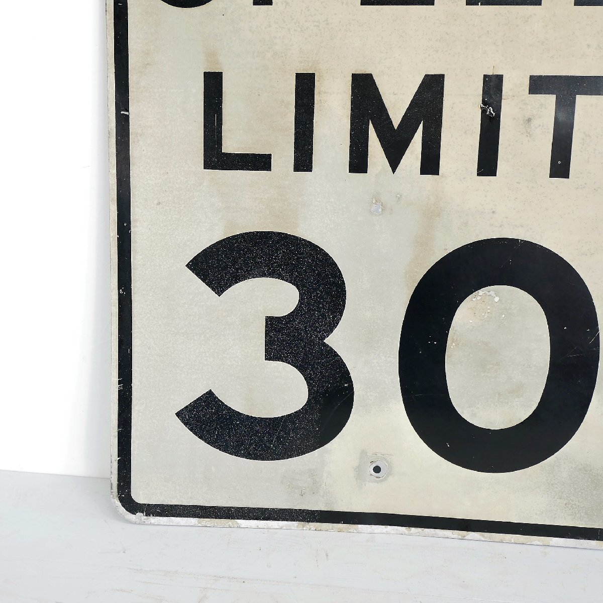 アメリカ ヴィンテージ ロードサイン 速度制限 道路標識 ストリートサイン ガレージディスプレイ 看板 #502-181-36_画像4