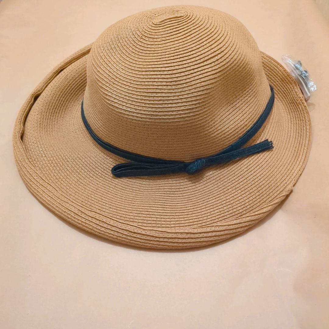 【SALE】麦わら帽子 ブラウン レディース 暑さ対策 ブラックリボン かわいい かわいい 帽子 夏 日差し対策 軽い オシャレ