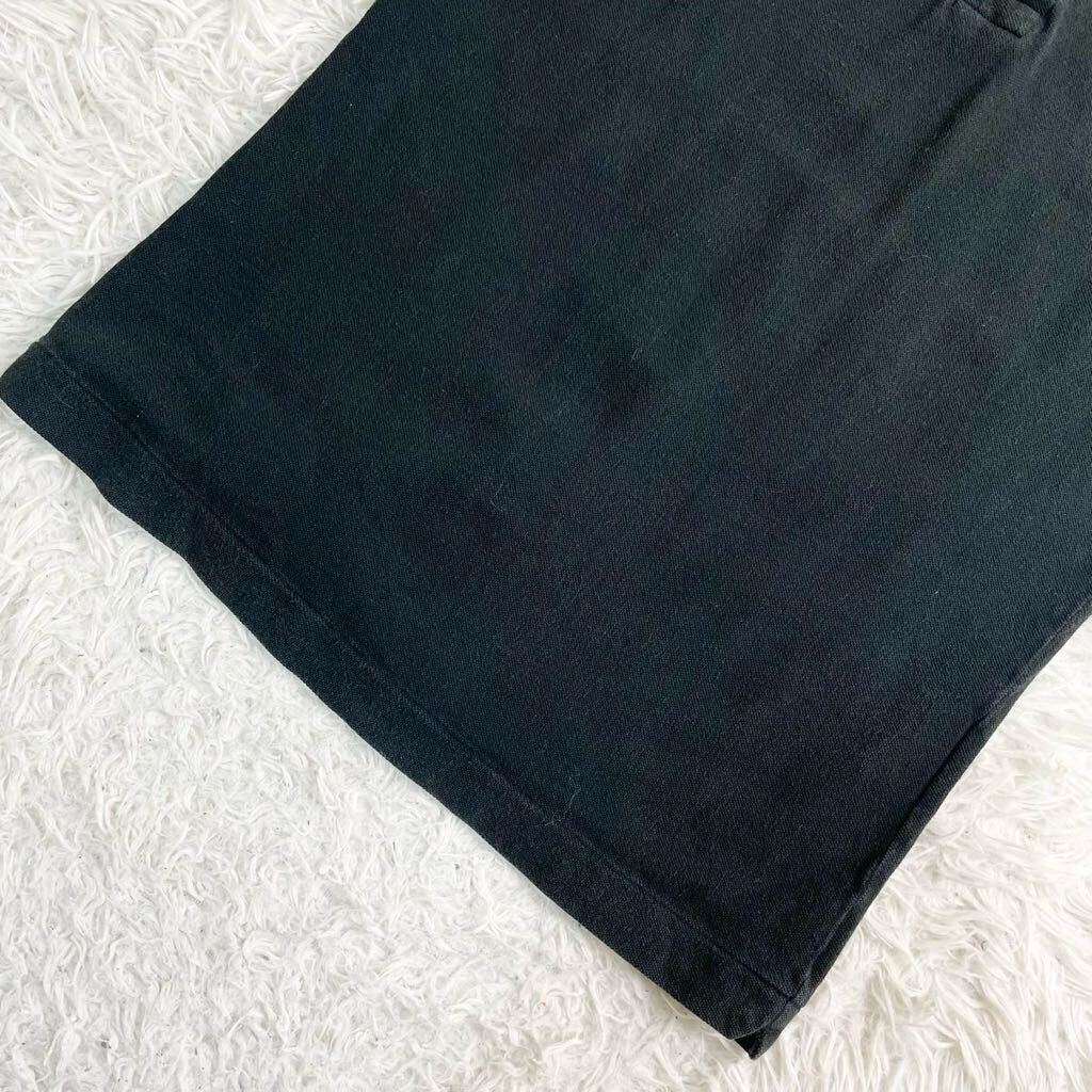 【E32】SCYE BASICS サイベーシック ポロシャツ 半袖 刺繍 ロゴ 黒 ブラック 38 Mサイズ メンズ_画像3