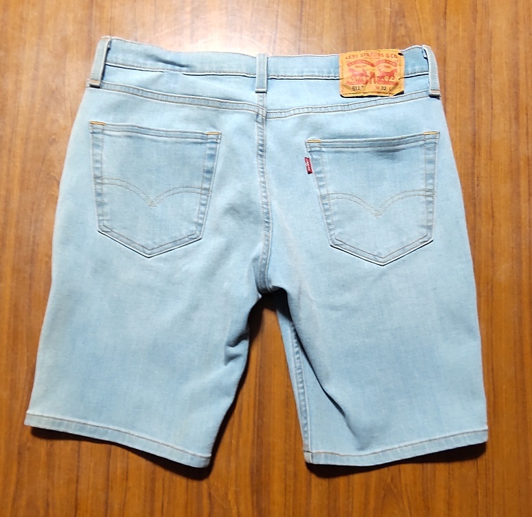 Levi’s　リーバイス　511　デニム　ジーンズ　ハーフパンツ　メンズW32　③_画像2