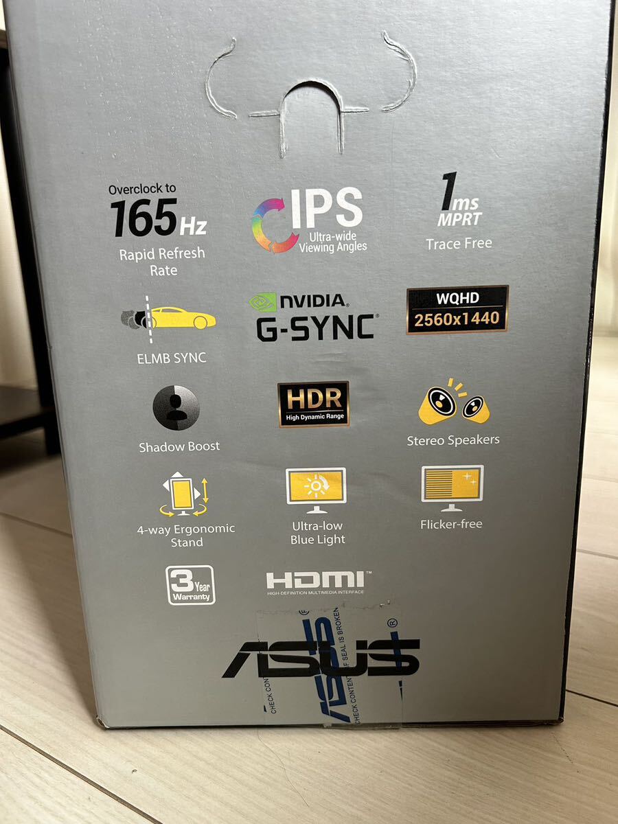 ASUS ゲーミングモニター TUF Gaming VG27AQ 27インチ_画像7