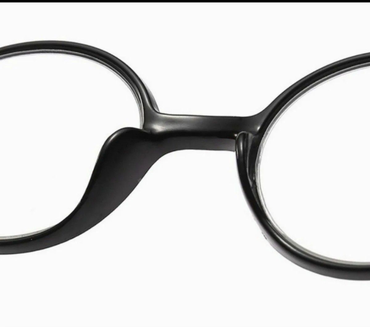 度数+4.0　61026ブラック　老眼鏡　シニアグラス　丸メガネ　昭和レトロ
