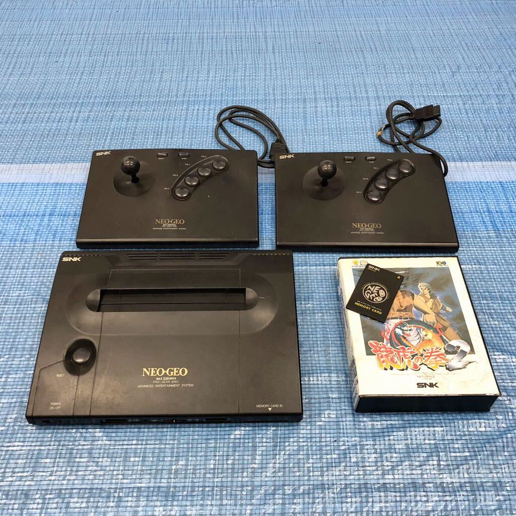 SNK Neo geo body NEO-0 controller 2 pcs. set Neo geo NEOGEO retro game rare Junk 