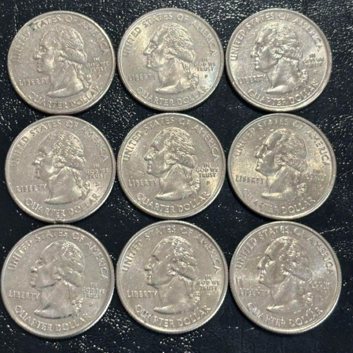 120 アメリカ　25セント　州記念硬貨　9種類セット