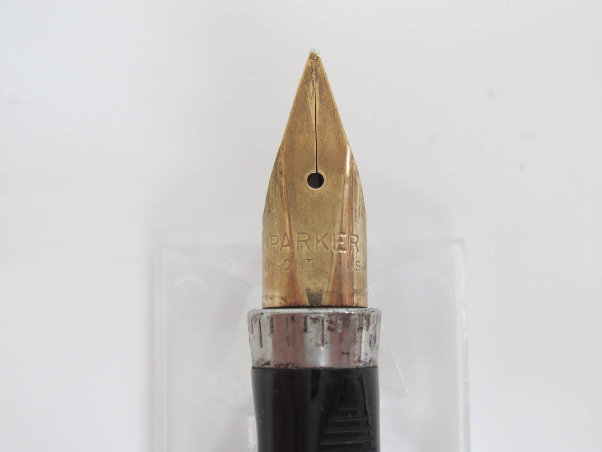 (a-12)　PARKER　パーカー　スターリングシルバー　万年筆　ペン先：14K_画像5