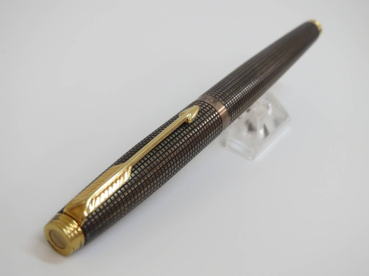 (a-12)　PARKER　パーカー　スターリングシルバー　万年筆　ペン先：14K_画像8