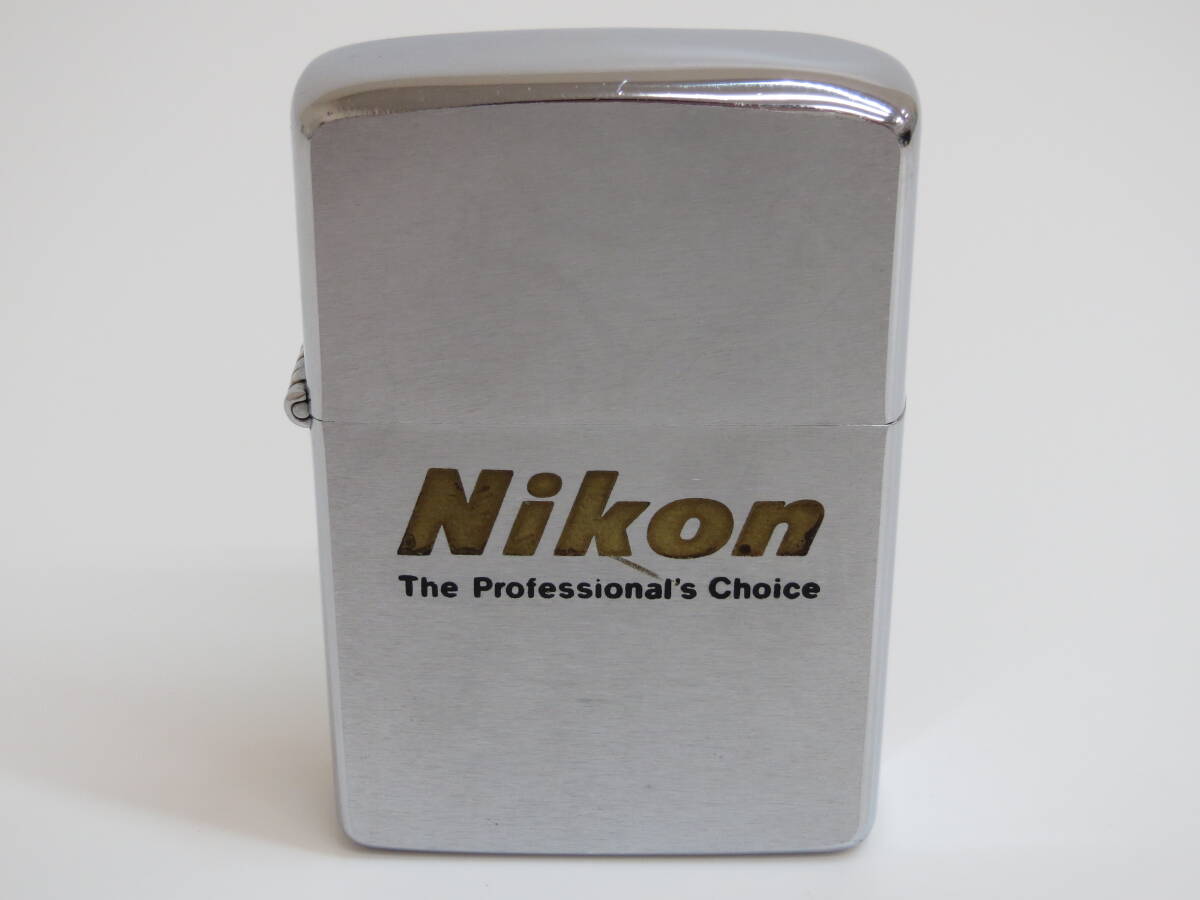 (d-3)　ZIPPO　ジッポ　Nikon / ニコン　オイルライター　1978年_画像2