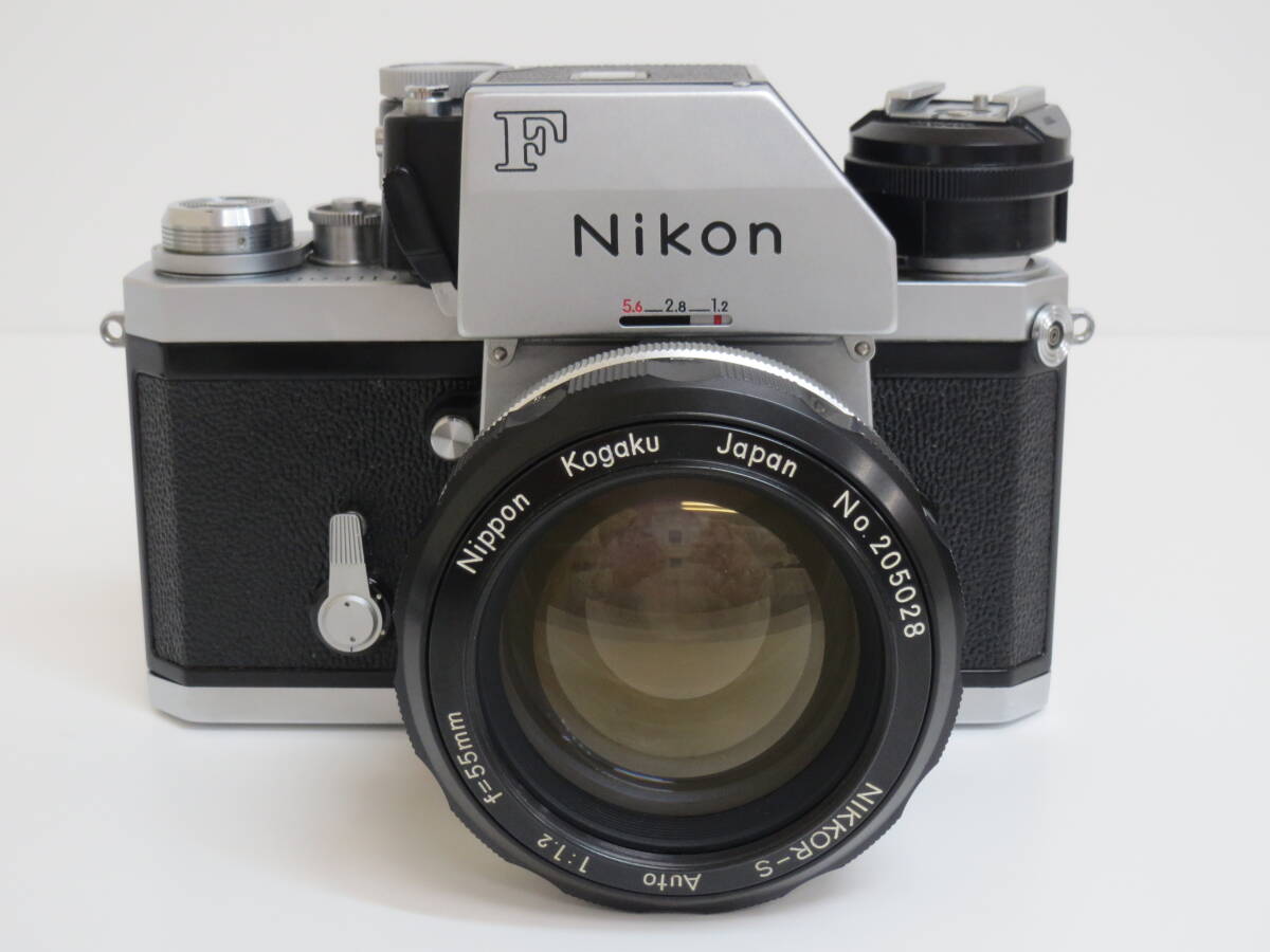 (e-7)　Nikon　ニコン　F　アイレベル　フォトミック　FTNファインダー / NIKKOR-S Auto 1:1.2 f=55mm　フィルムカメラ_画像2