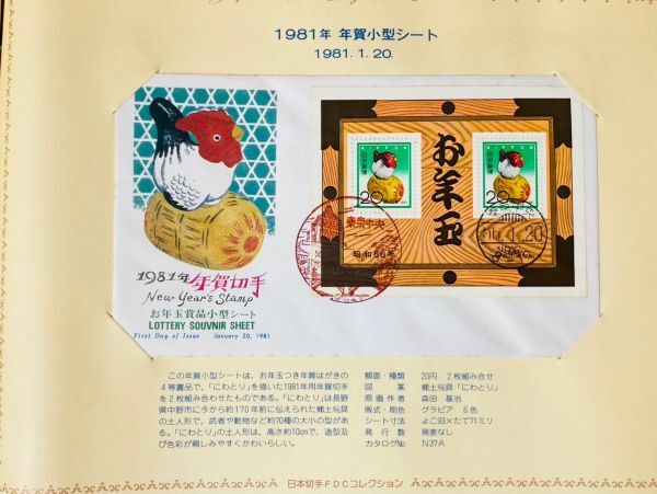 kmn04▼FDC初日カバーコレクション 日本 切手 封筒 消印 記念印 初日カバーアルバム 1981年 抜けあり▼_画像4