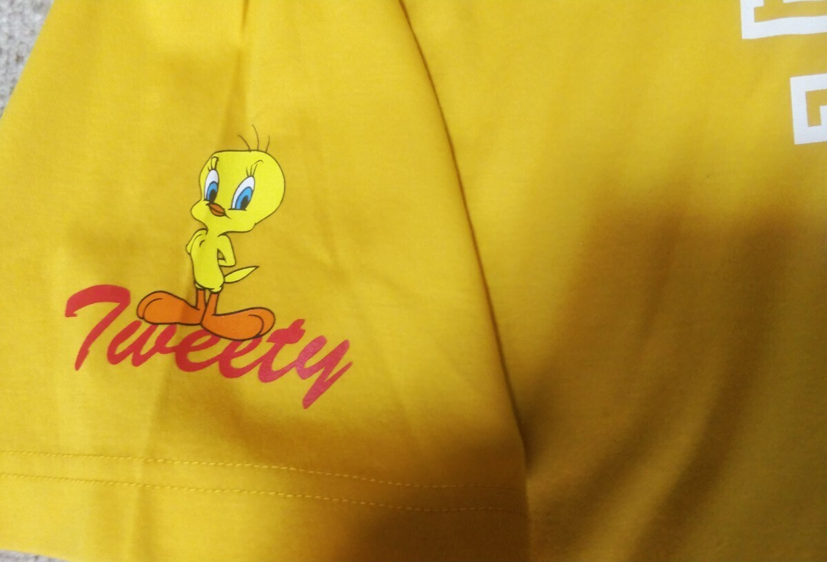 * almost unused * super lovely *CASTELBAJAC Castelbajac ×LOONEY TUNES collaboration polo-shirt with short sleeves size 50(XL rank ) mountain blow color Golf wear made in Japan 