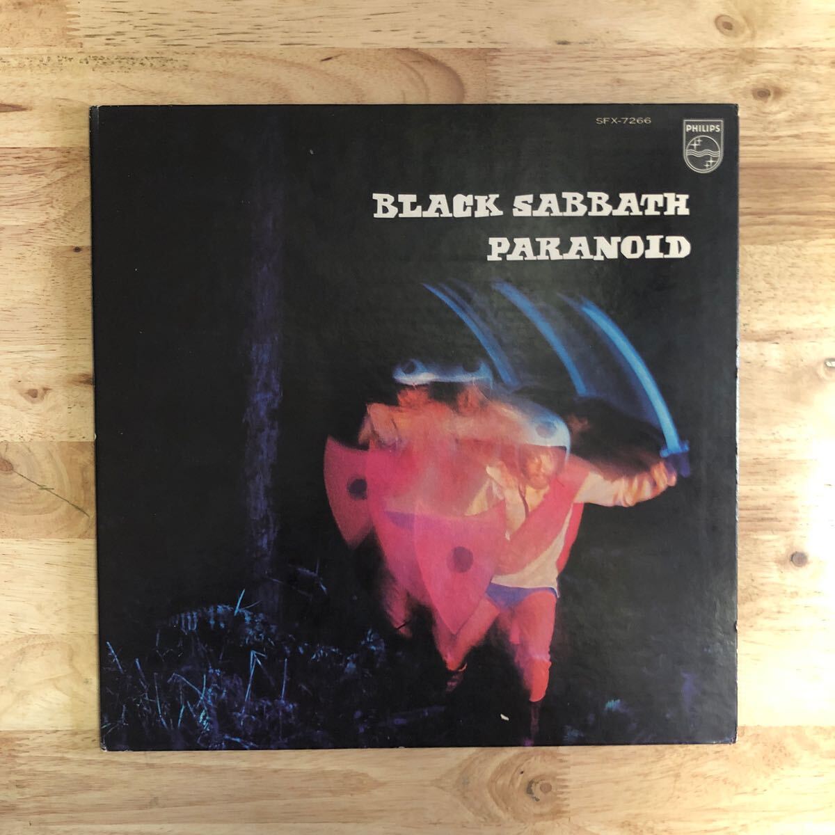 LP 美盤 初版PHILIPSオリジナル BLACK SABBATH ブラック・サバス/PARANOID パラノイド[初版盤:初年度70年PRESS:見開きジャケット:SFX-7266]の画像1