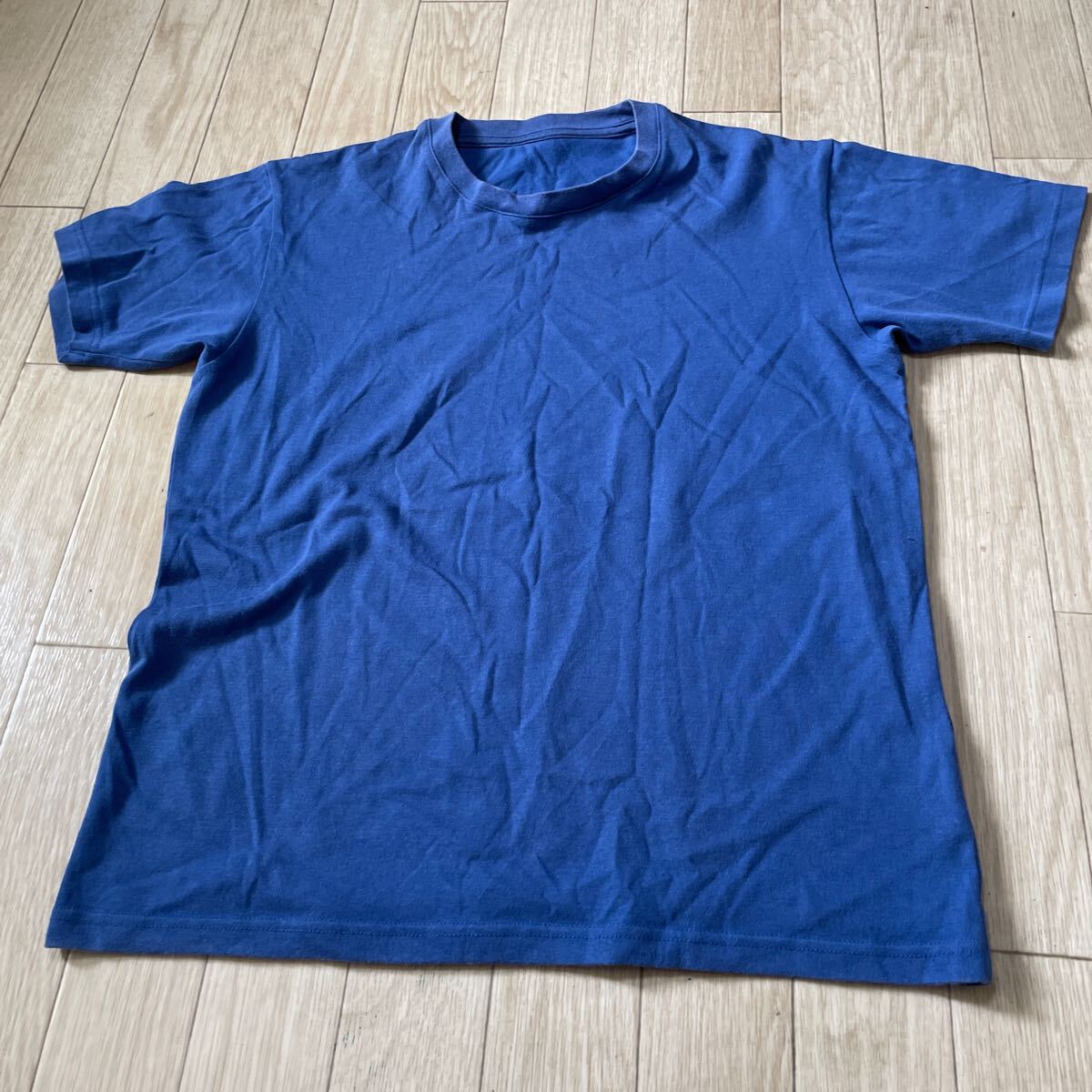 UNIQLO Tシャツ ユニクロ 半袖 青_画像1