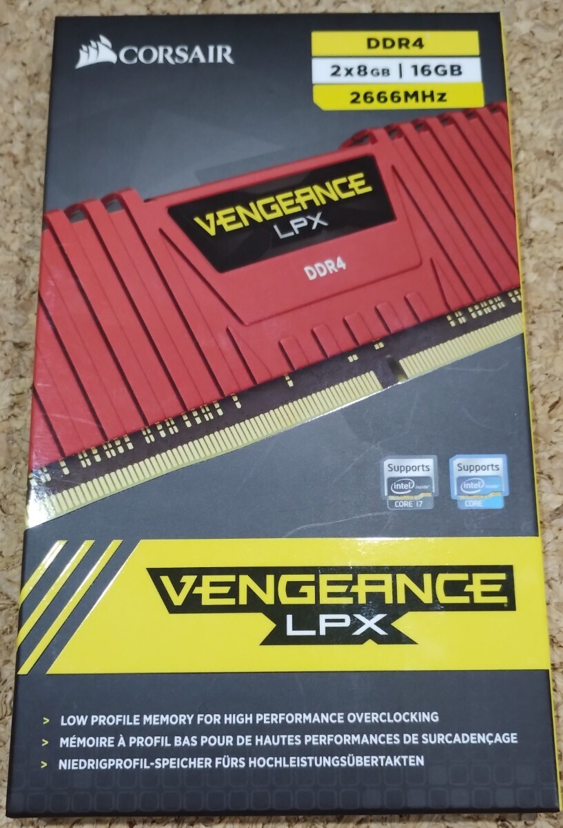 CORSAIR DDR4-2666 16GB(8GB×2枚組) VENGEANCE LPX CMK16GX4M2A2666C16R_画像5