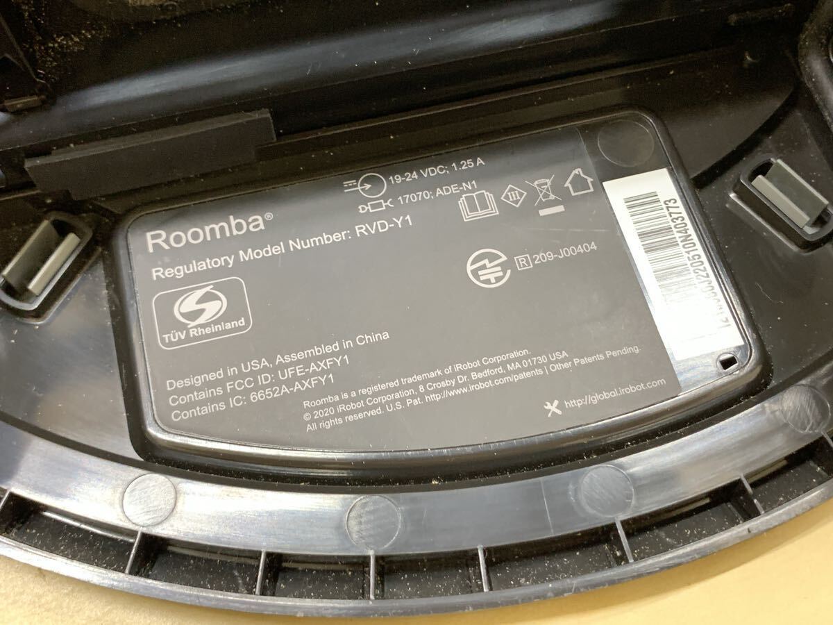 【動作確認済み】iRobot ルンバ RVD-Y1ロボット掃除機 コードレス Roomba アイロボット _画像7