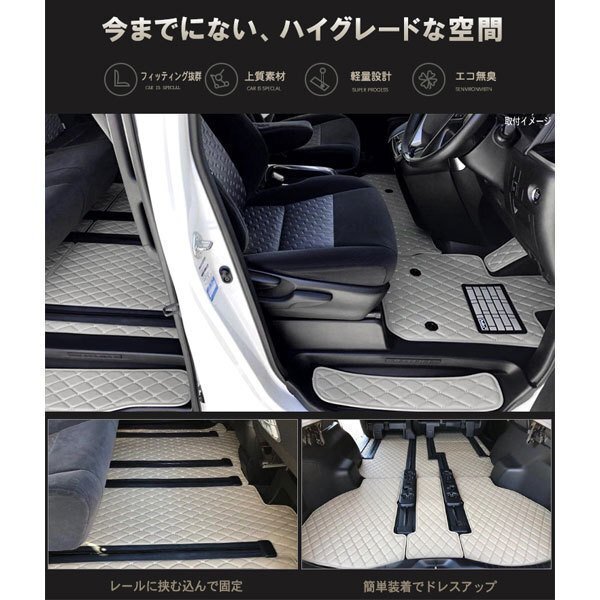 次世代のレザー フロアマット BMW 3シリーズ E46 ツーリング ワゴン 左H H10.07-17.09【全国一律送料無料】【10色より選択】_画像3