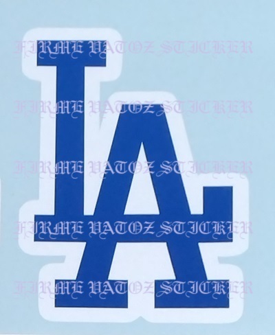 【カッティング ステッカー】白/青 MLB LOS ANGELES DODGERS ロサンゼルス ロスアンジェルス ドジャース メジャーリーグ 大谷翔平#3_画像1