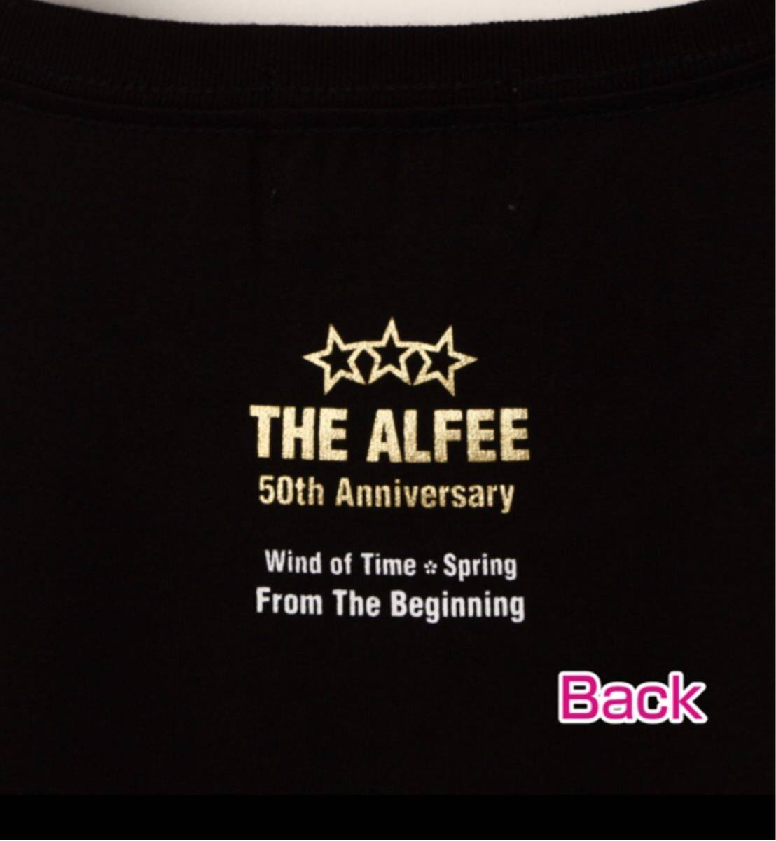 即決! THE ALFEE 50th Anniversary LIVE TOUR 2024 ☆ ツアーTシャツ ブラック Lサイズ 未開封新品 / 風の時代・春 From The Begining_画像2