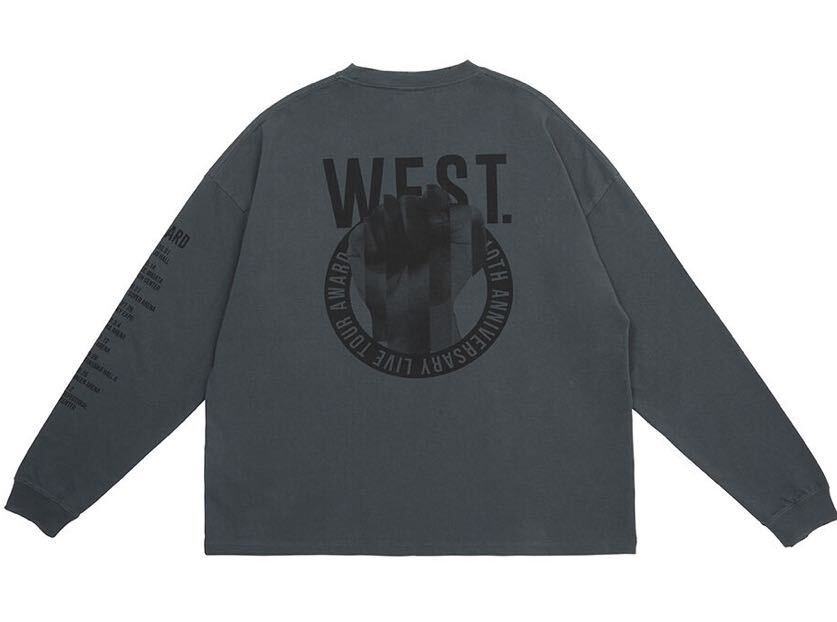 即決! WEST. 10th Anniversary LIVE TOUR 2024 “AWARD” ☆ 藤井流星 プロデュース ロングスリーブTシャツ 未開封新品 / ジャニーズWEST_画像2